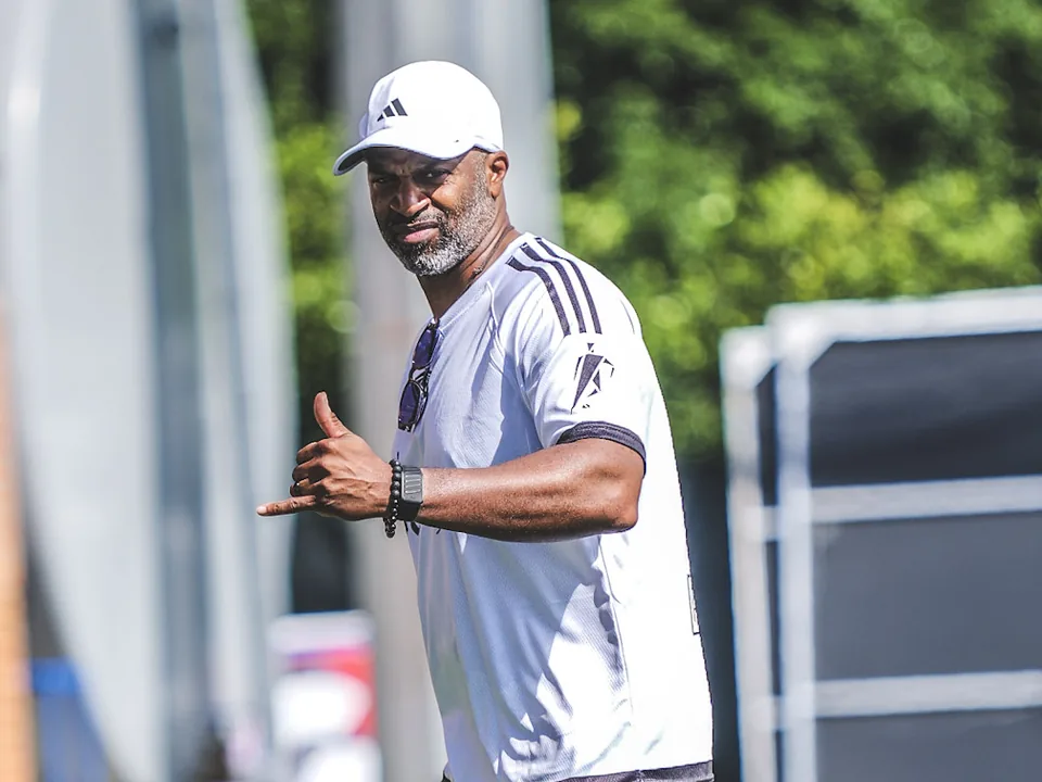 Coach JJ on the training field